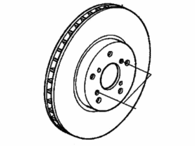 Acura MDX Brake Disc - 45251-S0X-000