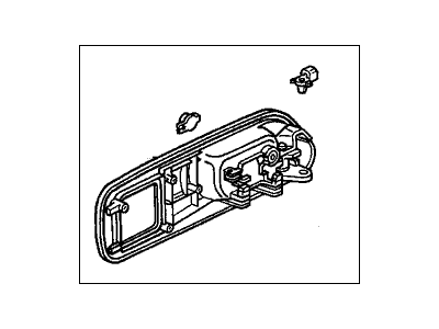 Acura 72165-S3V-A91ZA Left Front Inside Handle Assembly (Graphite Black)