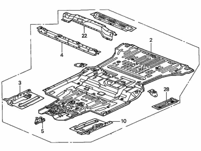 Acura MDX Floor Pan - 65200-S3V-A00ZZ