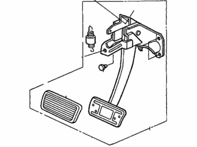 Acura 46600-S3V-A83 Pedal Assembly, Brake