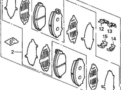 Acura 45022-S3V-A00 Front Disc Brake pad Set (64Mm, Ns217)