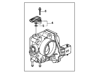 2006 Acura MDX Throttle Body - 16400-RDM-A01