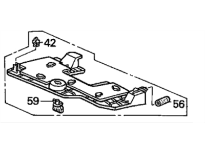 Acura 77320-S3V-A10ZA Lower Dash Instrument Panel Cover Black