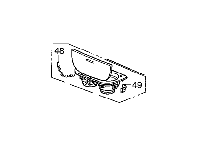 Acura 83431-S3V-A01ZC Armrest Tray Lock Assembly (Saddle)