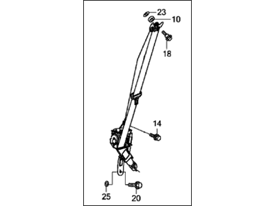 Acura Seat Belt - 04814-TX6-A10ZC