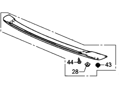 Acura ILX Spoiler - 71700-TX6-A02ZE