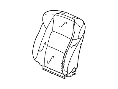 Acura 81521-TX6-A71ZA Left Front Seat Back Cover (Sandstorm)