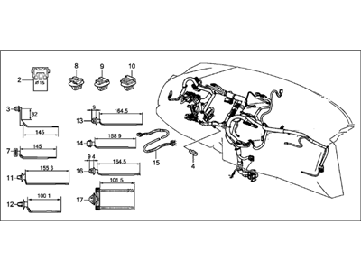 Acura 32117-TX6-A20 Wire Harness, Instrument