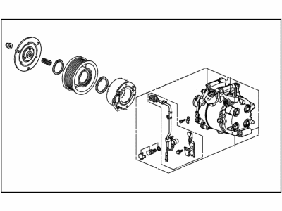 Acura ILX A/C Compressor - 38800-R1B-A01RM