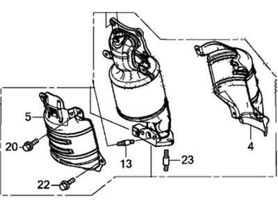 2019 Acura RLX Catalytic Converter - 18180-R9P-A10