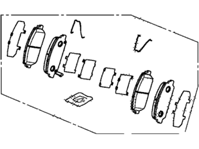 Acura 45022-TY2-A02 Front Disc Brake pad Set