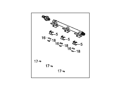 Acura 16011-R9P-305 Front Fuel Pipe