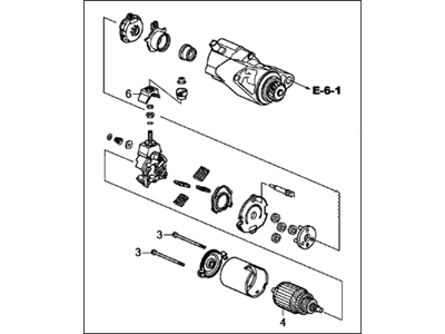 2020 Acura RLX Starter Motor - 31200-R9P-A01