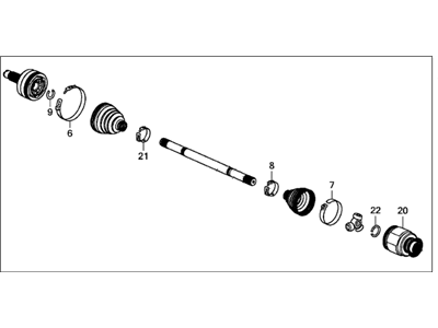 Acura RLX Axle Shaft - 44305-TY2-A11