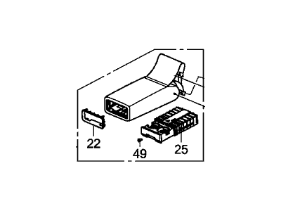 Acura 82180-TY2-A42ZB Center Armrest (Light Orchid)