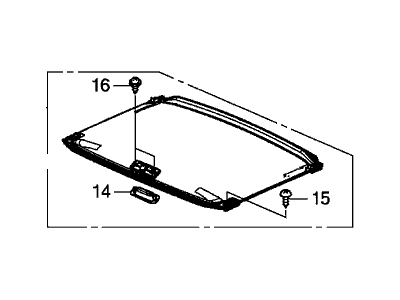 2019 Acura RLX Sun Visor - 70600-TY2-A01ZC