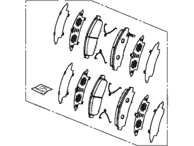 Acura 45022-TY3-A03 Disc Brake Pads