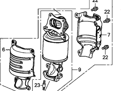 2018 Acura RLX Catalytic Converter - 18280-R9S-A10