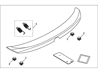 Acura 08F10-TY2-251A Trunk Spoiler R-565M