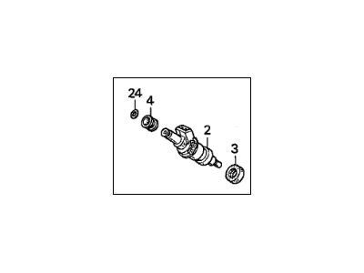 1993 Acura Integra Fuel Injector - 06164-PR4-010