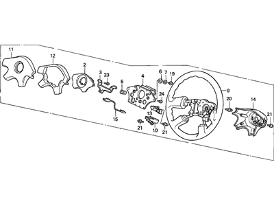 1992 Acura Integra Steering Wheel - 78510-SK8-921ZA