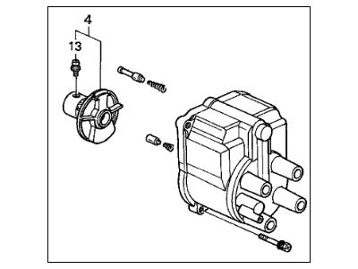 Acura Distributor Cap - 06303-PR4-000