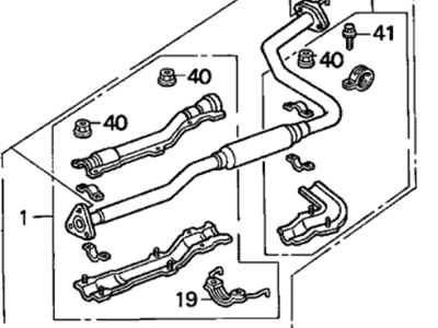 Acura 18220-SK8-A41 Exhaust Pipe B