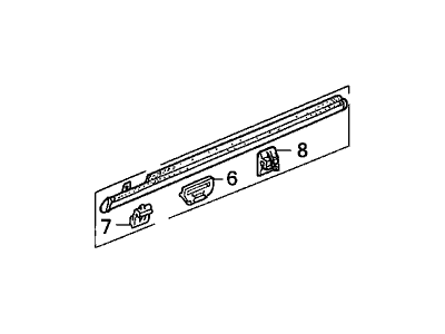 Acura 91518-SK7-000 Clip, Roof Molding