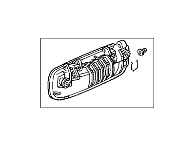 Acura 72180-SK7-A00ZD Driver Side Handle Assembly (Outer) (Flint Black Metallic) (Hondalock)