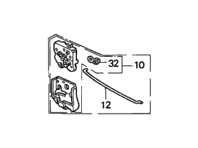 Acura Integra Tailgate Lock - 74850-SK8-003