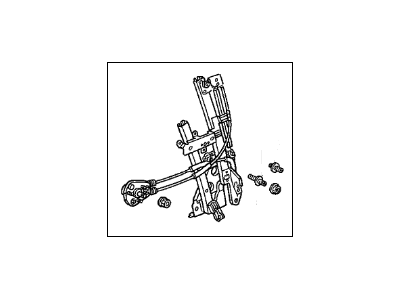 1993 Acura Integra Window Regulator - 72710-SK8-024