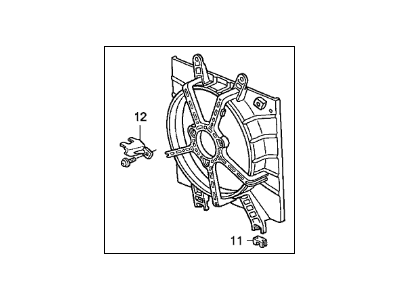 Acura Integra Fan Shroud - 19015-PR3-024