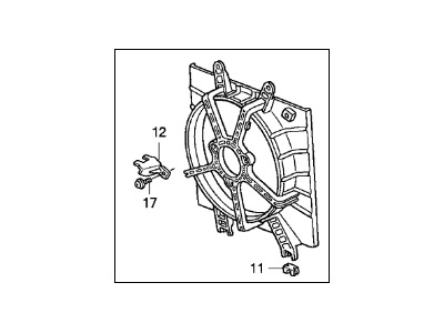 Acura Integra Fan Shroud - 19015-PR3-906