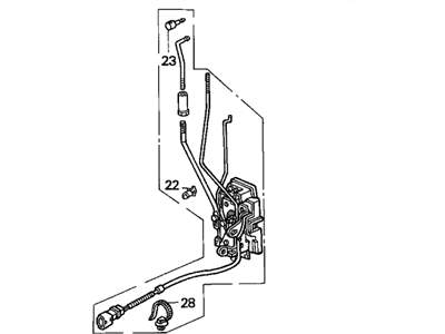 1990 Acura Integra Door Lock - 72150-SK8-A02