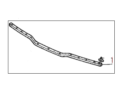 Acura 74142-SK7-000 Rubber, Hood Seal