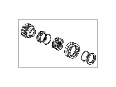 Acura 23442-PS1-A10 Gear Set, Mainshaft Third