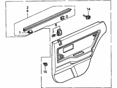 Acura Integra Door Trim Panel - 83750-SK8-A01ZC