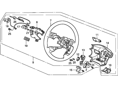 Acura Integra Steering Wheel - 78500-ST7-A61ZB