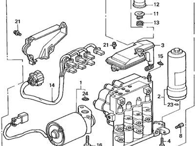 Acura 57110-ST7-003 Abs Brake Modulator Assembly