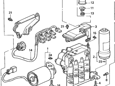 1995 Acura Integra ABS Control Module - 57110-ST7-013