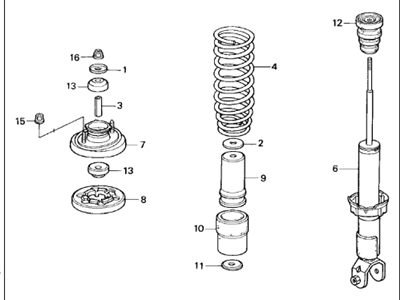 1997 Acura Integra Shock Absorber - 52610-ST8-A11