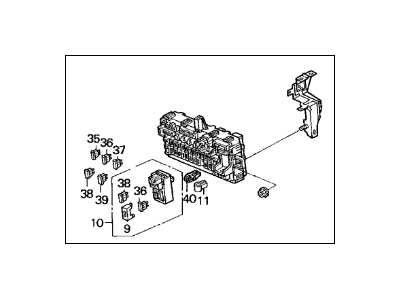 1994 Acura Integra Fuse Box - 38200-SR3-A21