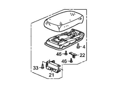 Acura 83403-ST7-A11ZC Console Armrest (Light Taupe)