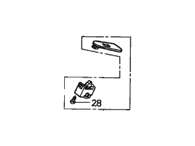 Acura 35760-ST8-003ZB Power Window Assistant Switch Assembly (Medium Taupe)