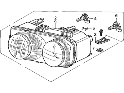 Acura Integra Headlight - 33150-ST7-A01