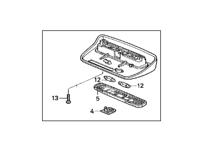 Acura 34256-ST8-003ZB Light Assembly, Front Map (Coast Sand)