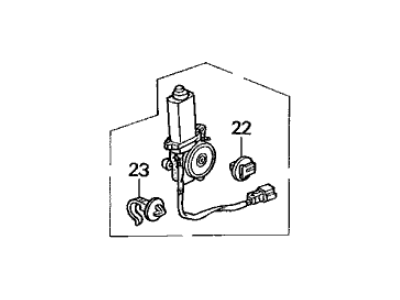 1999 Acura Integra Window Motor - 72715-ST8-003