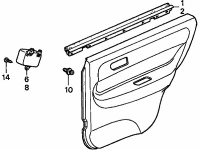 Acura Integra Door Trim Panel - 83700-ST8-A50ZB