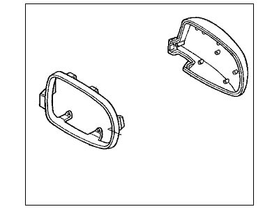 Acura 76251-SW5-J21ZQ Driver Side Housing (Dark Currant Pearl)