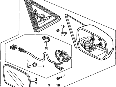 2003 Acura TL Mirror - 76250-S0K-A21ZL